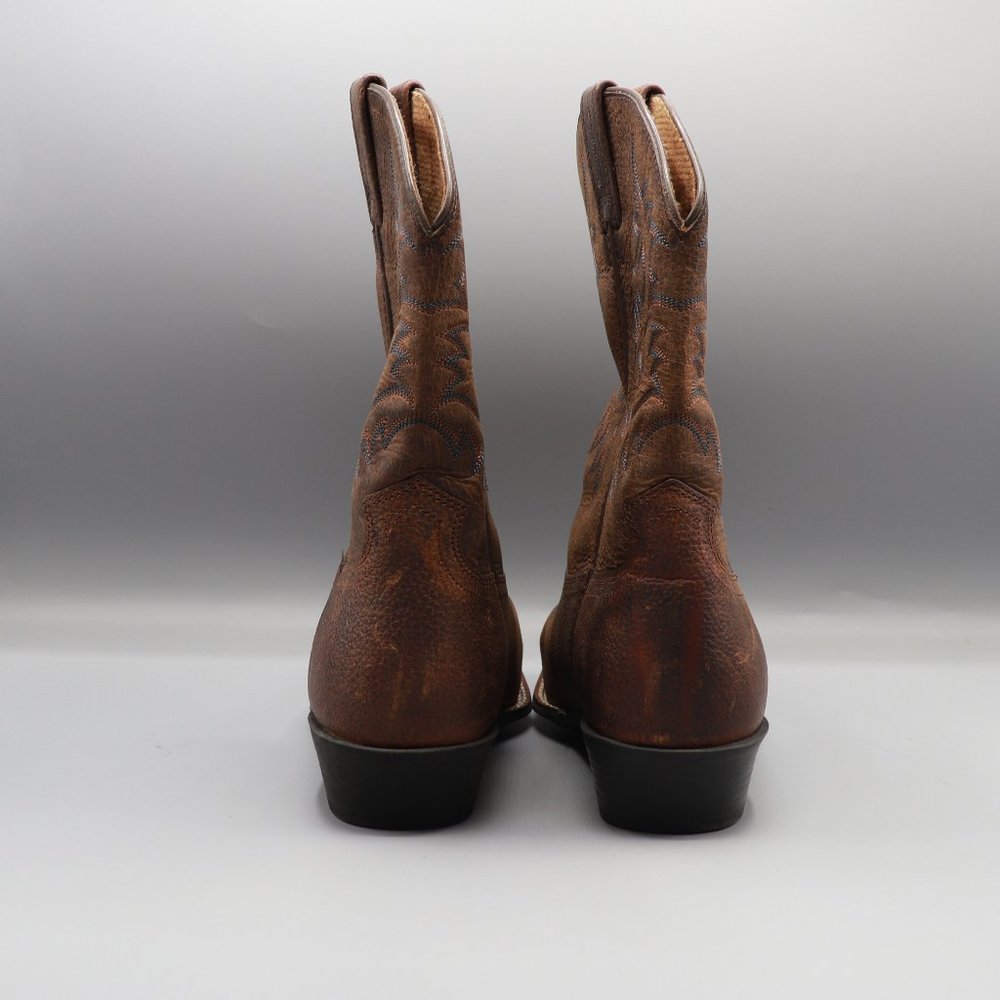 Ariat Kid's Legend Brown Oiled Cowboy Boot 1000202 - Picture 4 of 10